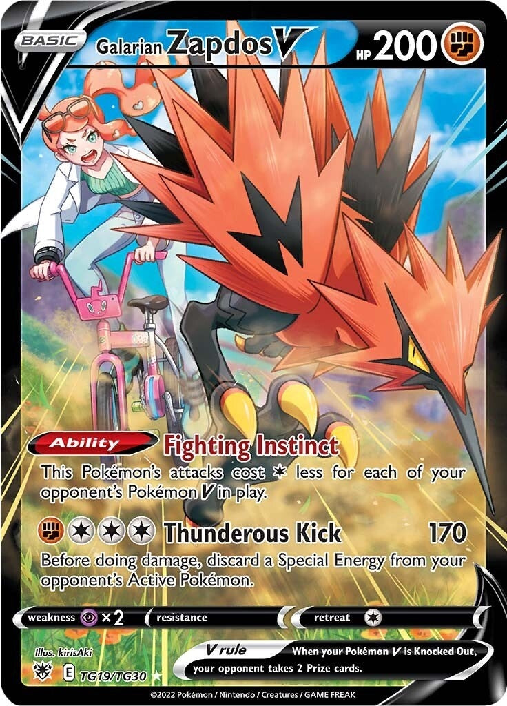 Image for Galarian Zapdos V (TG19/TG30) - Pokemon