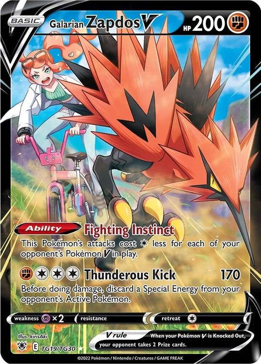 Image for Galarian Zapdos V (TG19/TG30) - Pokemon
