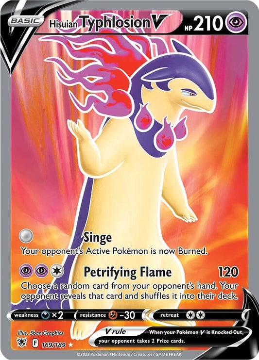 Image for Hisuian Typhlosion V (Full Art) (169/189) - Pokemon