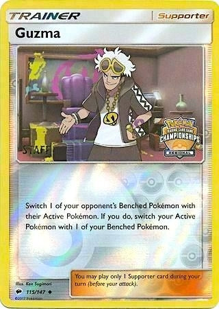 Image for Guzma - 115/147 (Regional Championships) [Staff] (115/147) - Pokemon