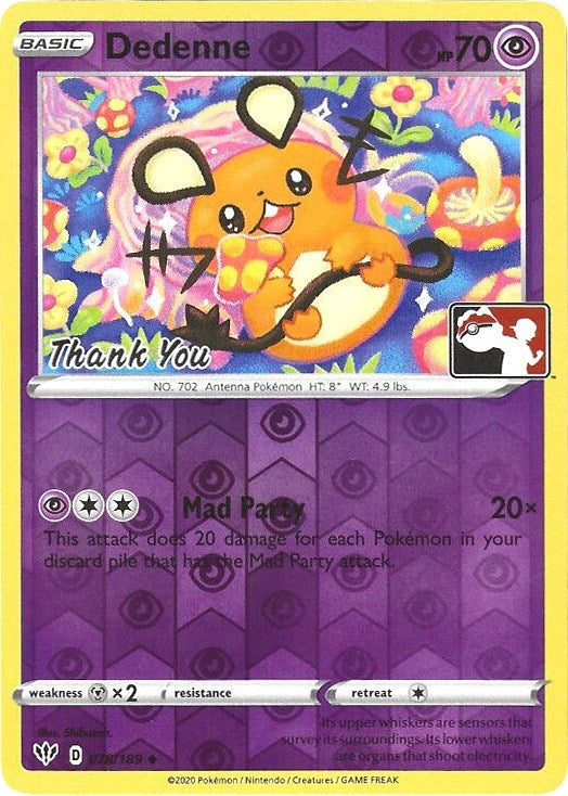 Image for Dedenne - 78/189 (Pokemon League) [Thank You] (078/189) - Pokemon