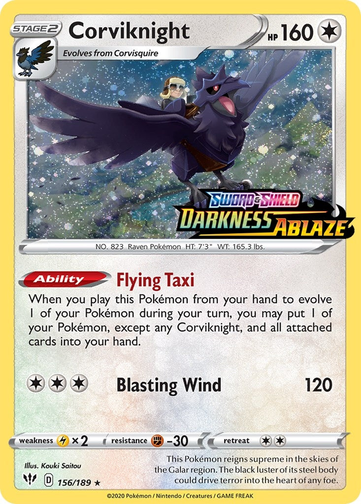 Image for Corviknight - 156/189 (Darkness Ablaze Stamped) (156/189) - Pokemon