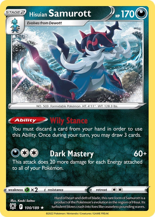 Image for Hisuian Samurott (100/189) - Pokemon