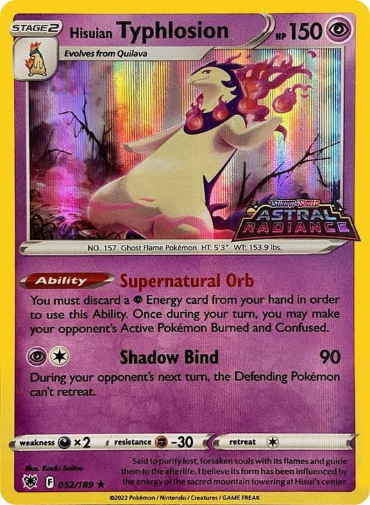 Image for Hisuian Typhlosion - 052/189 (GameStop Exclusive) (052/189) - Pokemon