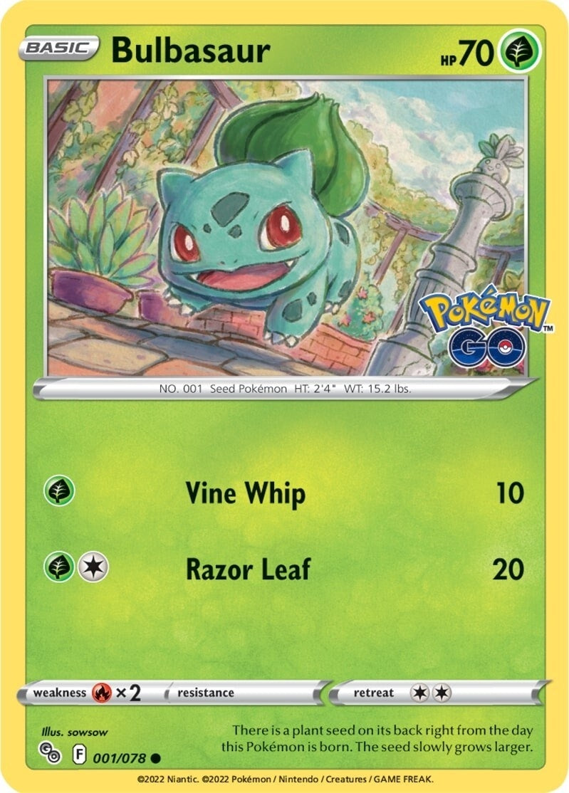 Image for Bulbasaur (001/078) - Pokemon