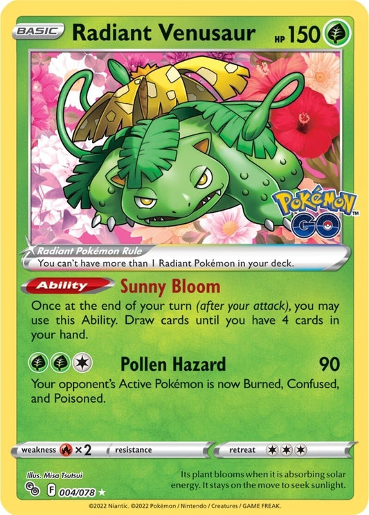 Image for Radiant Venusaur (004/078) - Pokemon