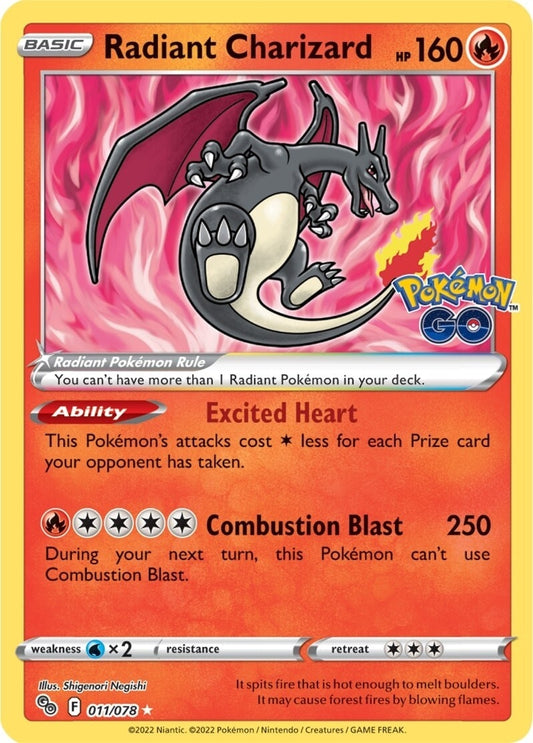 Image for Radiant Charizard (011/078) - Pokemon