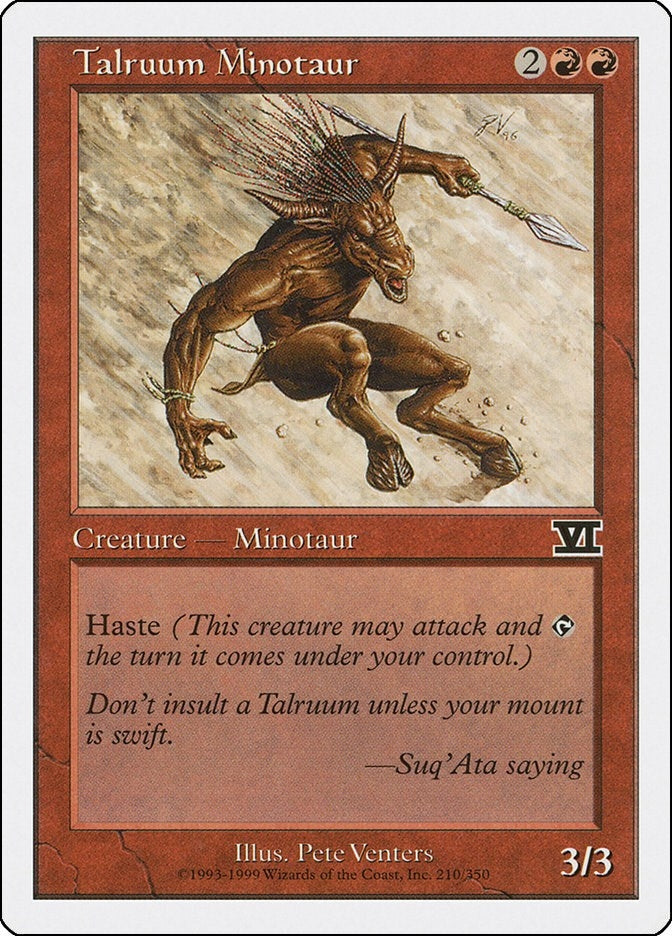 Image for Talruum Minotaur (210) - Magic: The Gathering