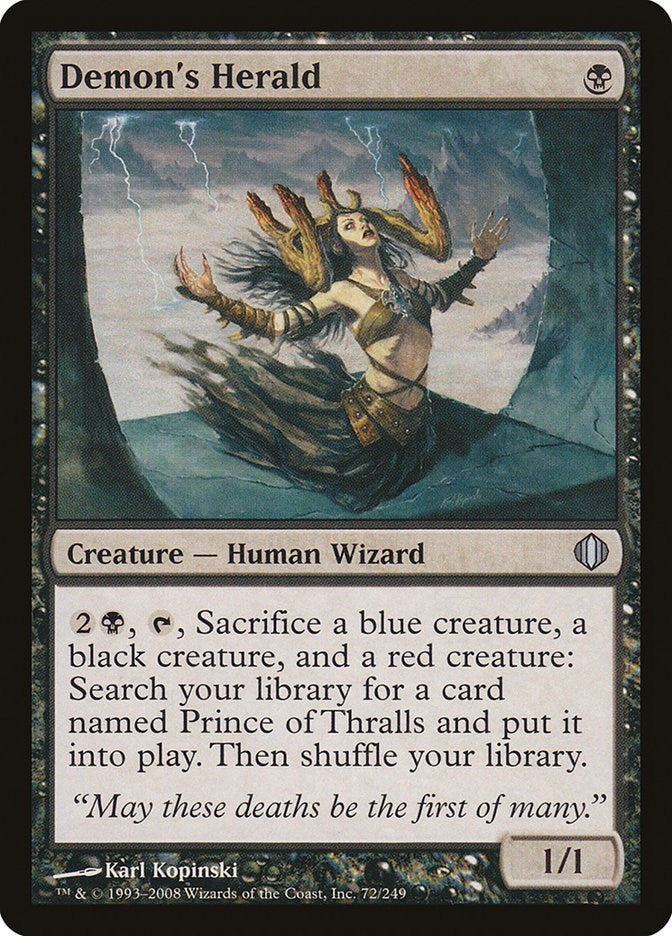 Image for Demon's Herald (72) - Magic: The Gathering
