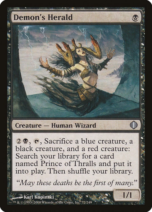 Image for Demon's Herald (72) - Magic: The Gathering