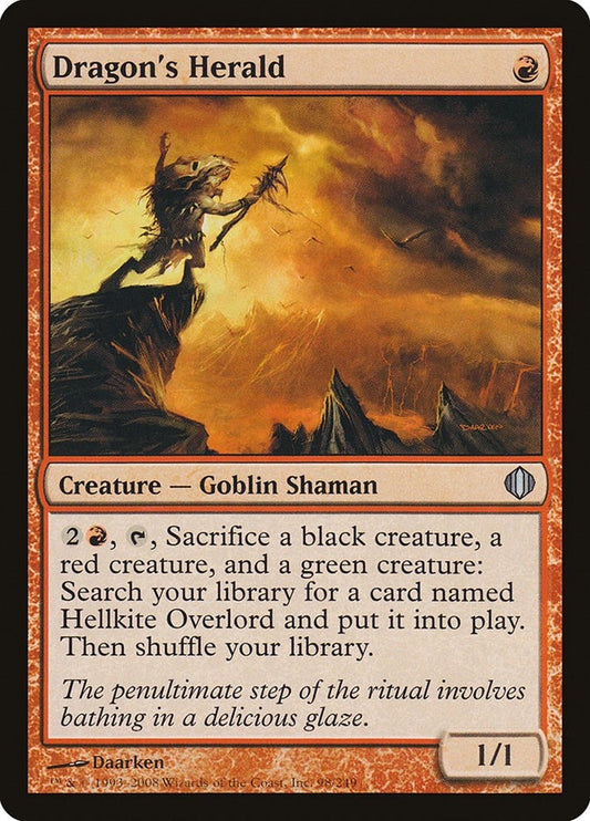 Image for Dragon's Herald (98) - Magic: The Gathering