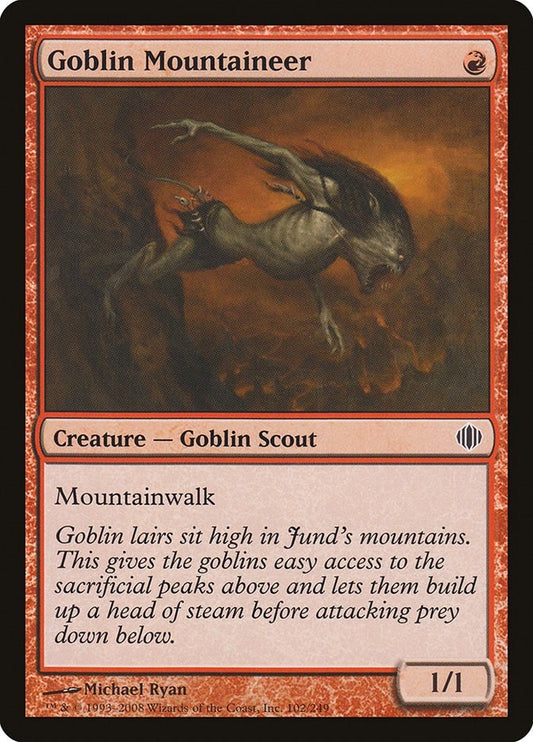 Image for Goblin Mountaineer (102) - Magic: The Gathering