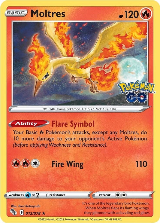 Image for Moltres (012/078) - Pokemon
