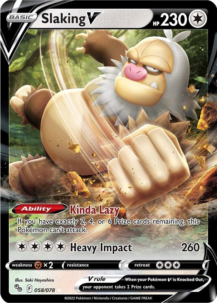 Image for Slaking V (058/078) - Pokemon