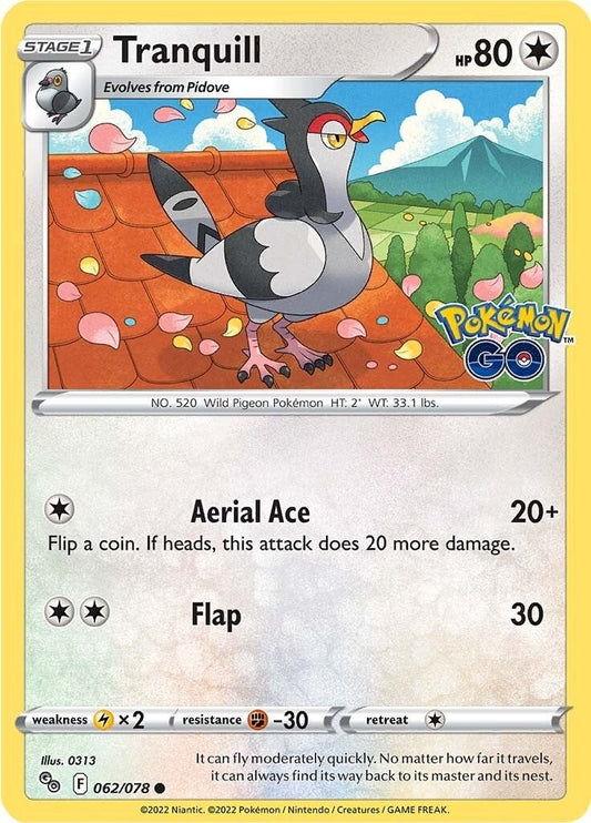 Image for Tranquill (062/078) - Pokemon