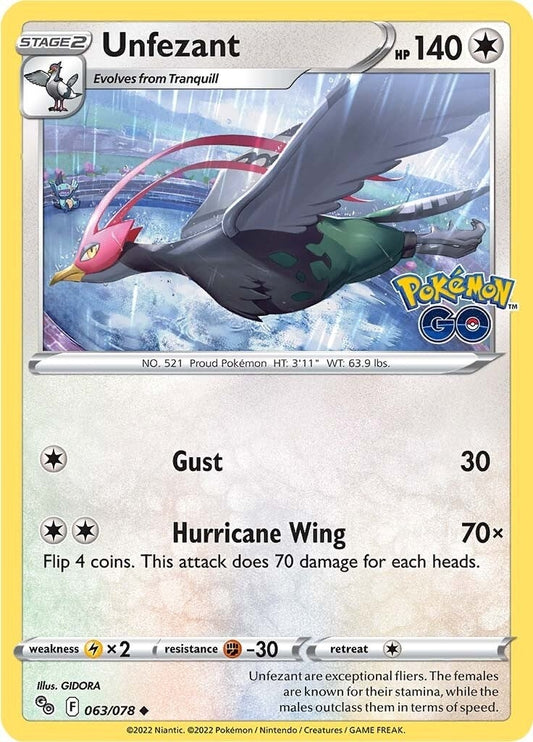 Image for Unfezant (063/078) - Pokemon