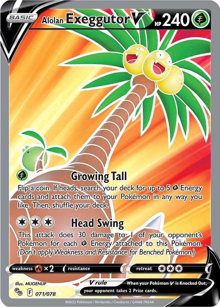 Alolan Exeggutor V (Full Art) (071/078)