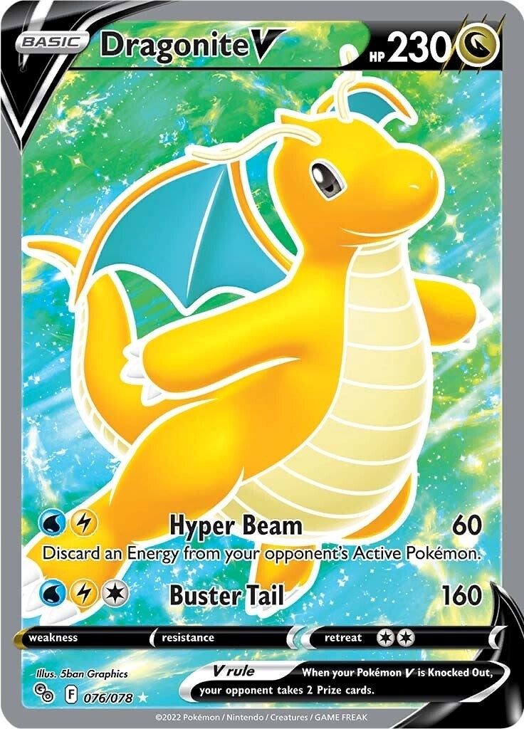 Image for Dragonite V (Full Art) (076/078) - Pokemon