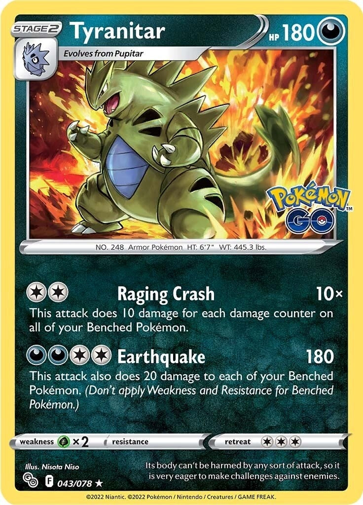 Image for Tyranitar (043/078) - Pokemon