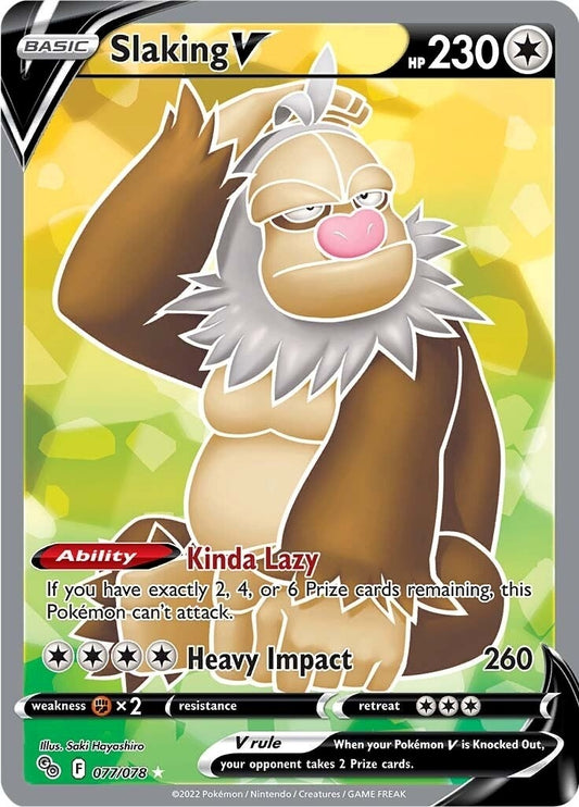 Image for Slaking V (Full Art) (077/078) - Pokemon