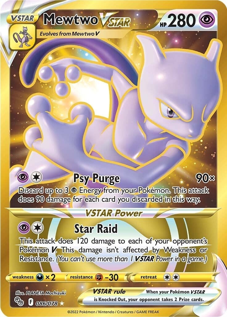 Image for Mewtwo VSTAR (86) (Secret) (086/078) - Pokemon