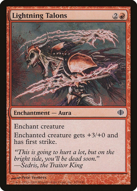 Image for Lightning Talons (107) - Magic: The Gathering