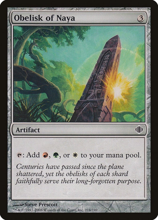 Image for Obelisk of Naya (216) - Magic: The Gathering