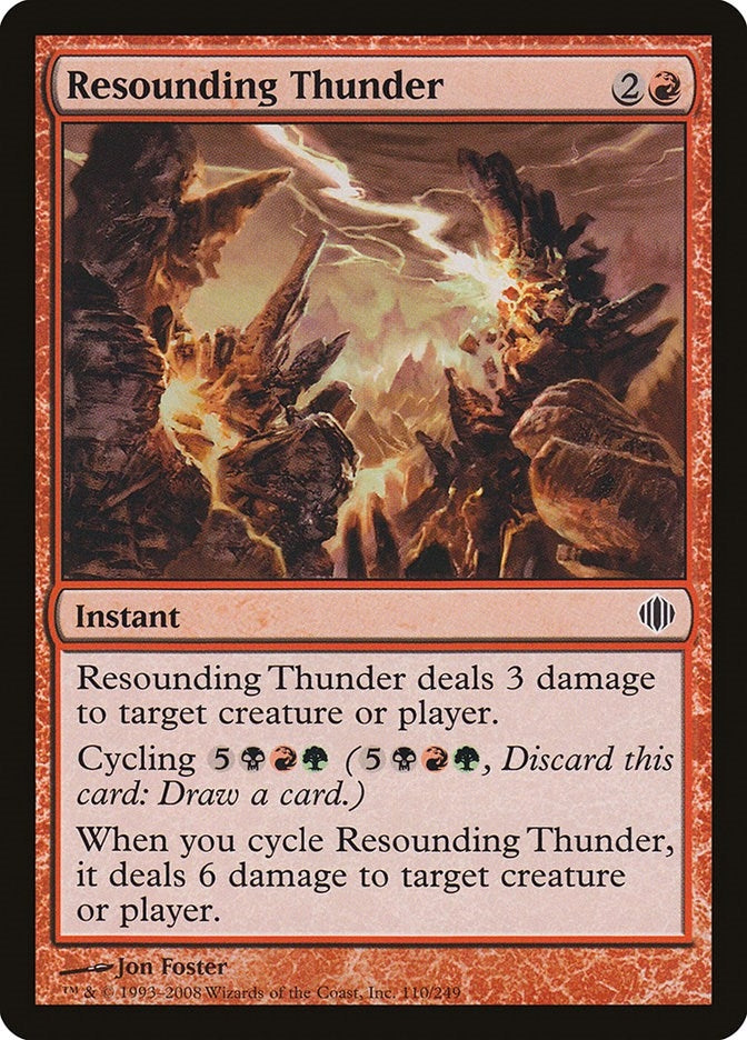 Image for Resounding Thunder (110) - Magic: The Gathering