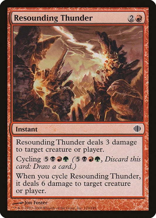 Image for Resounding Thunder (110) - Magic: The Gathering
