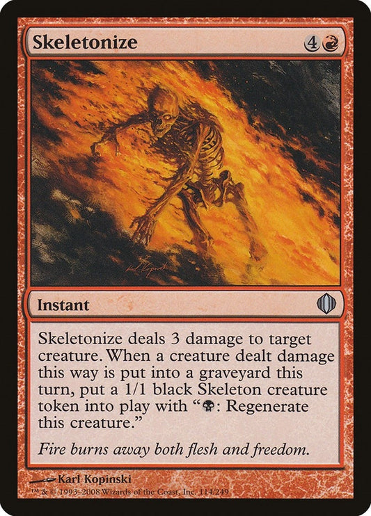 Image for Skeletonize (114) - Magic: The Gathering
