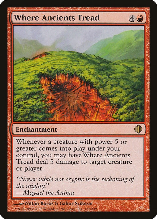 Image for Where Ancients Tread (122) - Magic: The Gathering