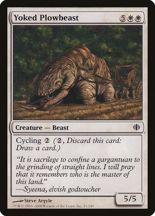 Image for Yoked Plowbeast (31) - Magic: The Gathering
