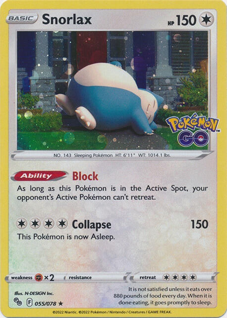 Image for Snorlax - 55/078 (Cosmos Holo) (055/078) - Pokemon