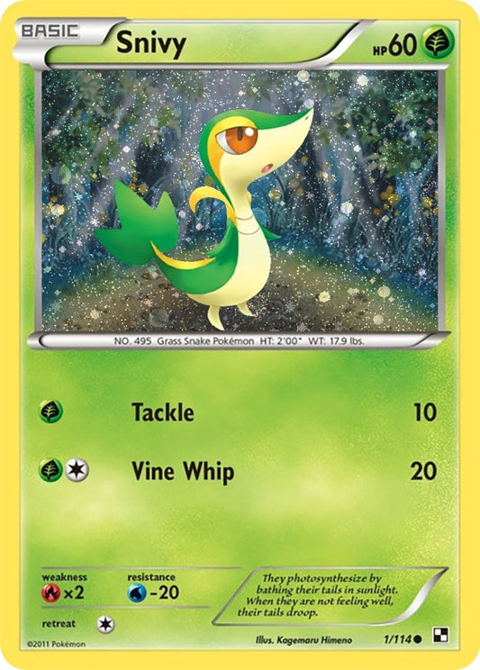 Image for Snivy - 1/114 (Cosmos Holo) (001/114) - Pokemon