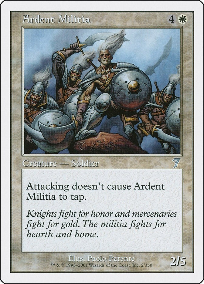 Image for Ardent Militia (2) - Magic: The Gathering