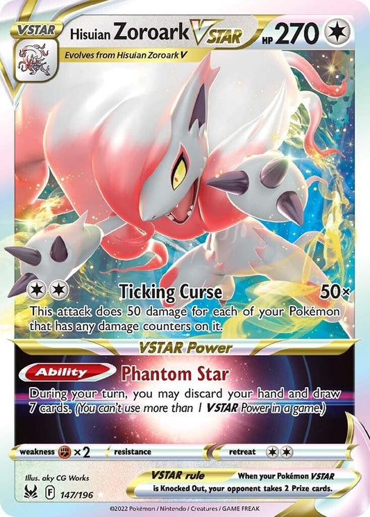 Image for Hisuian Zoroark VSTAR (147/196) - Pokemon