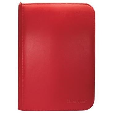 Image for Vivid 4-Pocket Zippered PRO-Binder - Red - Storage Albums