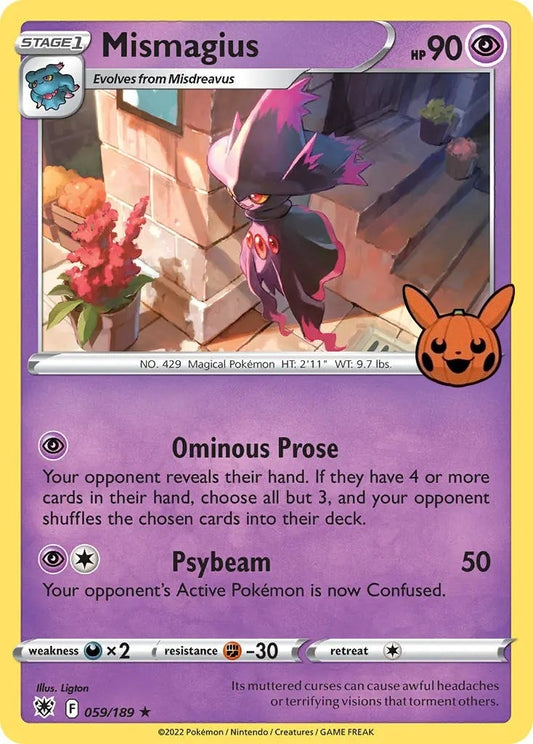 Image for Mismagius (059/189) - Pokemon