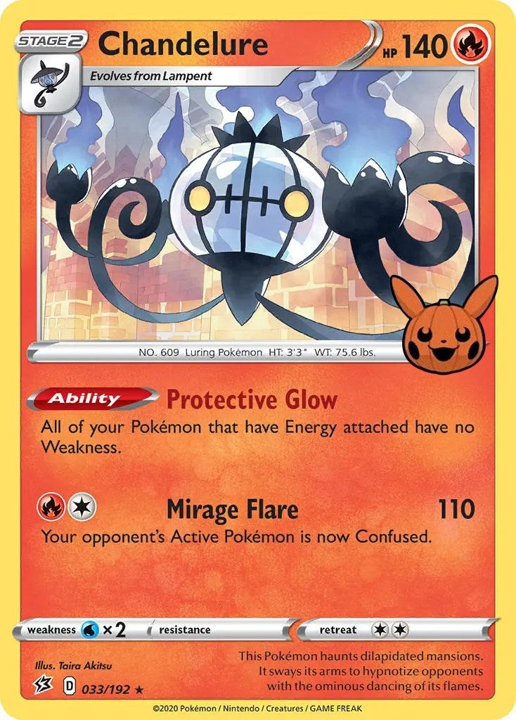 Image for Chandelure (033/192) - Pokemon