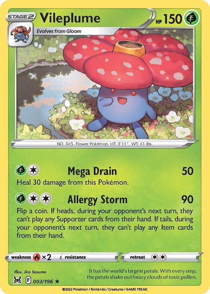 Image for Vileplume (003/196) - Pokemon
