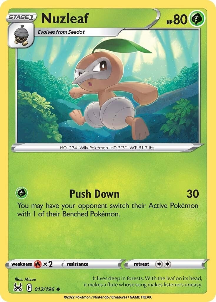 Image for Nuzleaf (012/196) - Pokemon