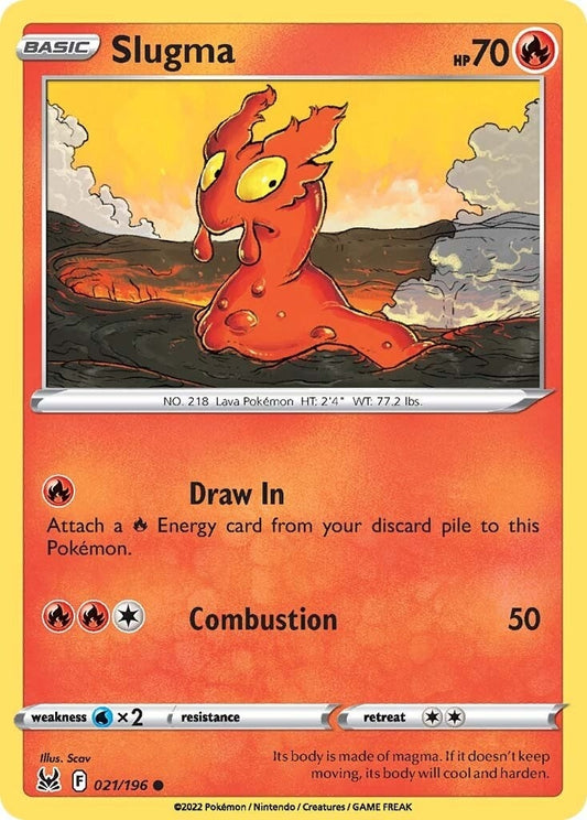 Image for Slugma (021/196) - Pokemon