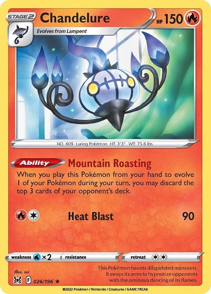 Image for Chandelure (026/196) - Pokemon