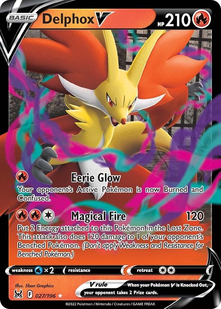 Image for Delphox V (027/196) - Pokemon