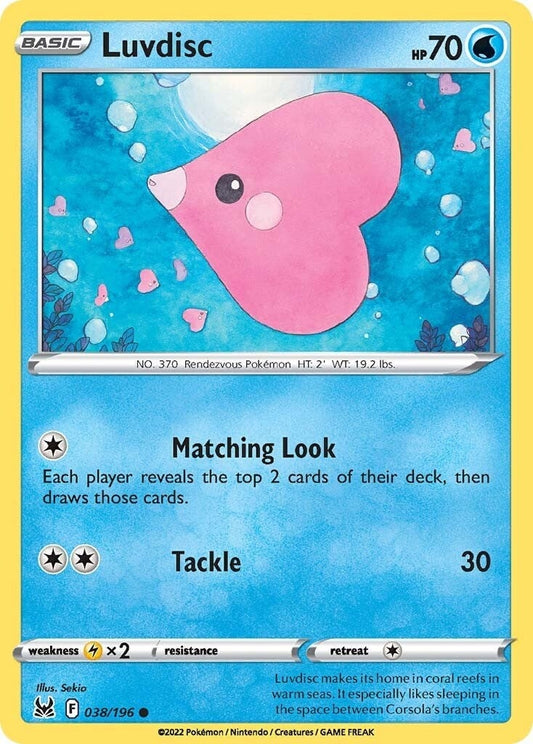 Image for Luvdisc (038/196) - Pokemon