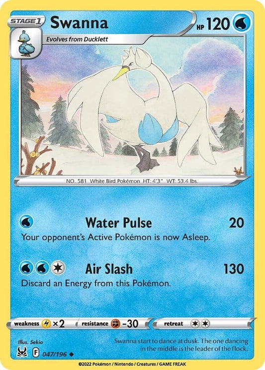 Image for Swanna (047/196) - Pokemon