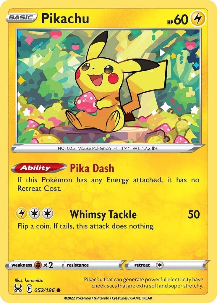 Image for Pikachu (052/196) - Pokemon