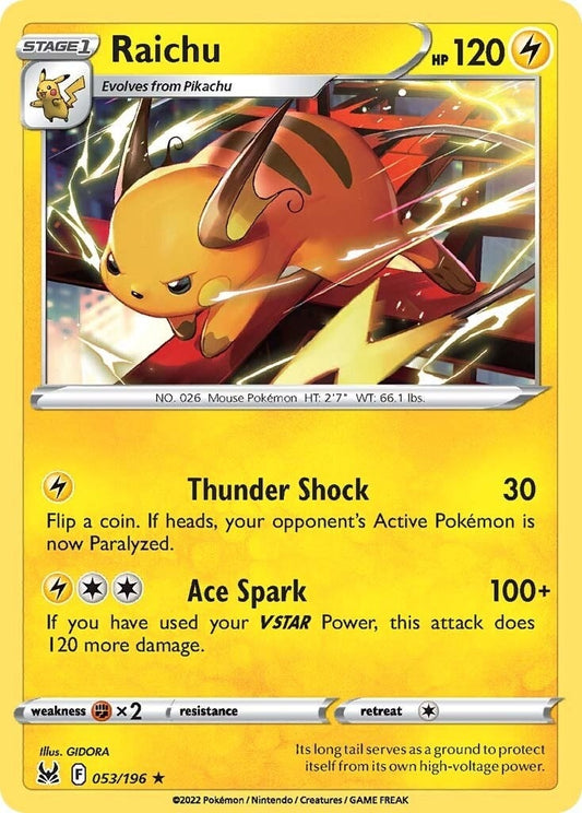 Image for Raichu (053/196) - Pokemon