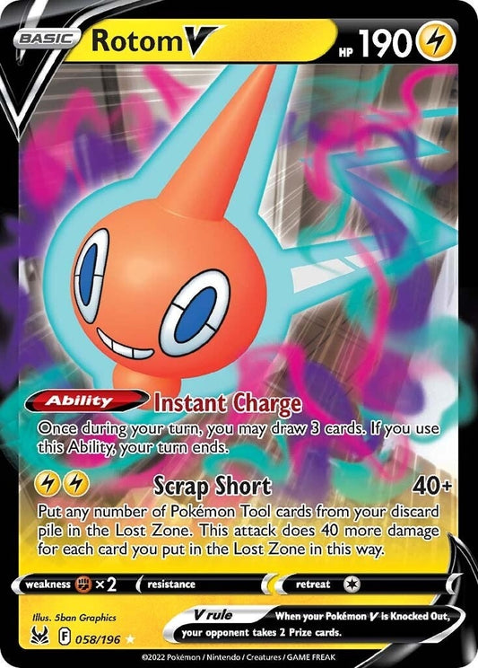 Image for Rotom V (058/196) - Pokemon
