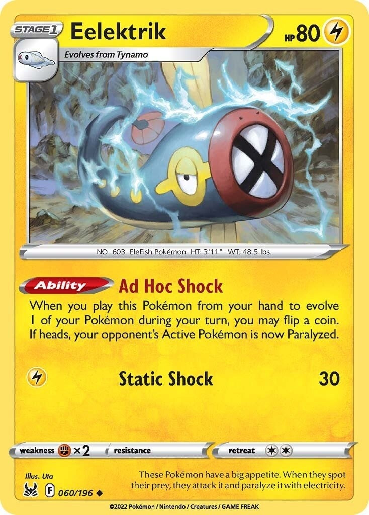Image for Eelektrik (060/196) - Pokemon